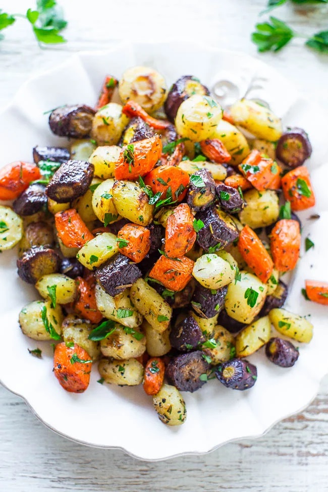 Roasted root vegetables