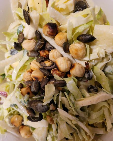 Pointy cabbage slaw