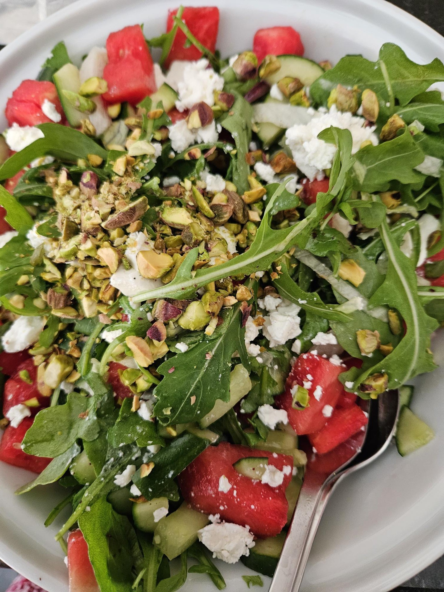 Cool water melon salad