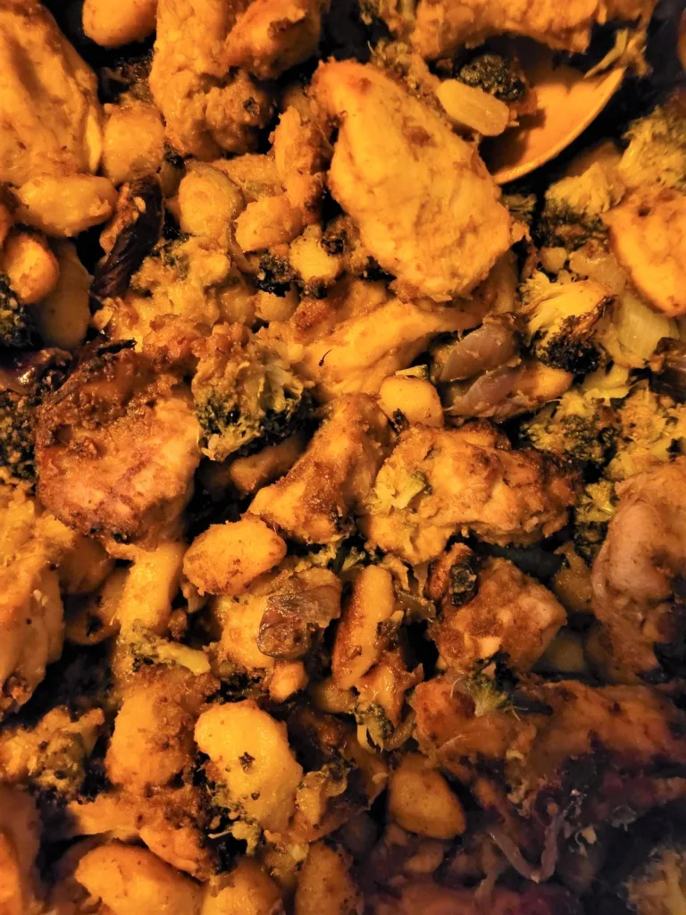 Peanut butter chicken with Gnocchi
