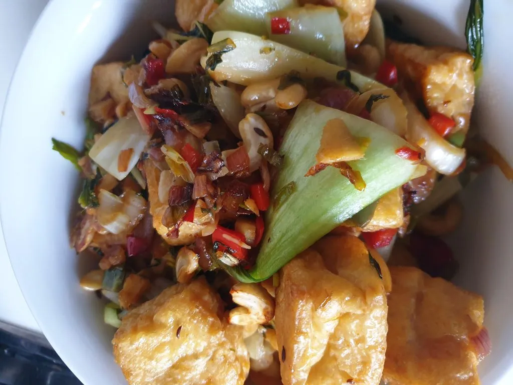 TOFU bok choi- spicy