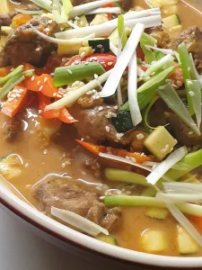 Thai red beef curry