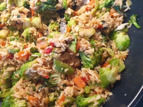 Leftover fried rice