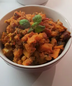 Pumpkin and chickpeas