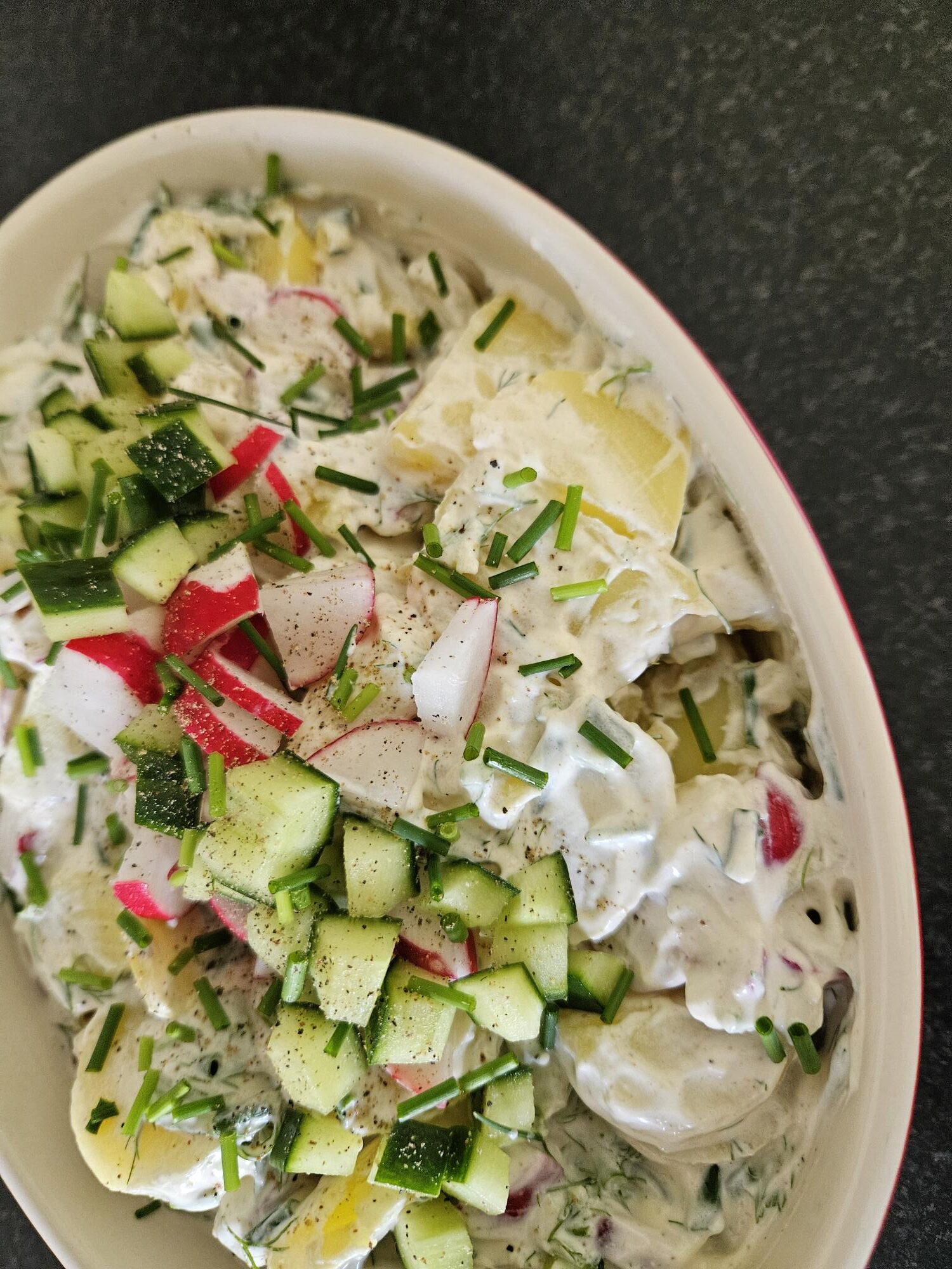 Quick potato salad