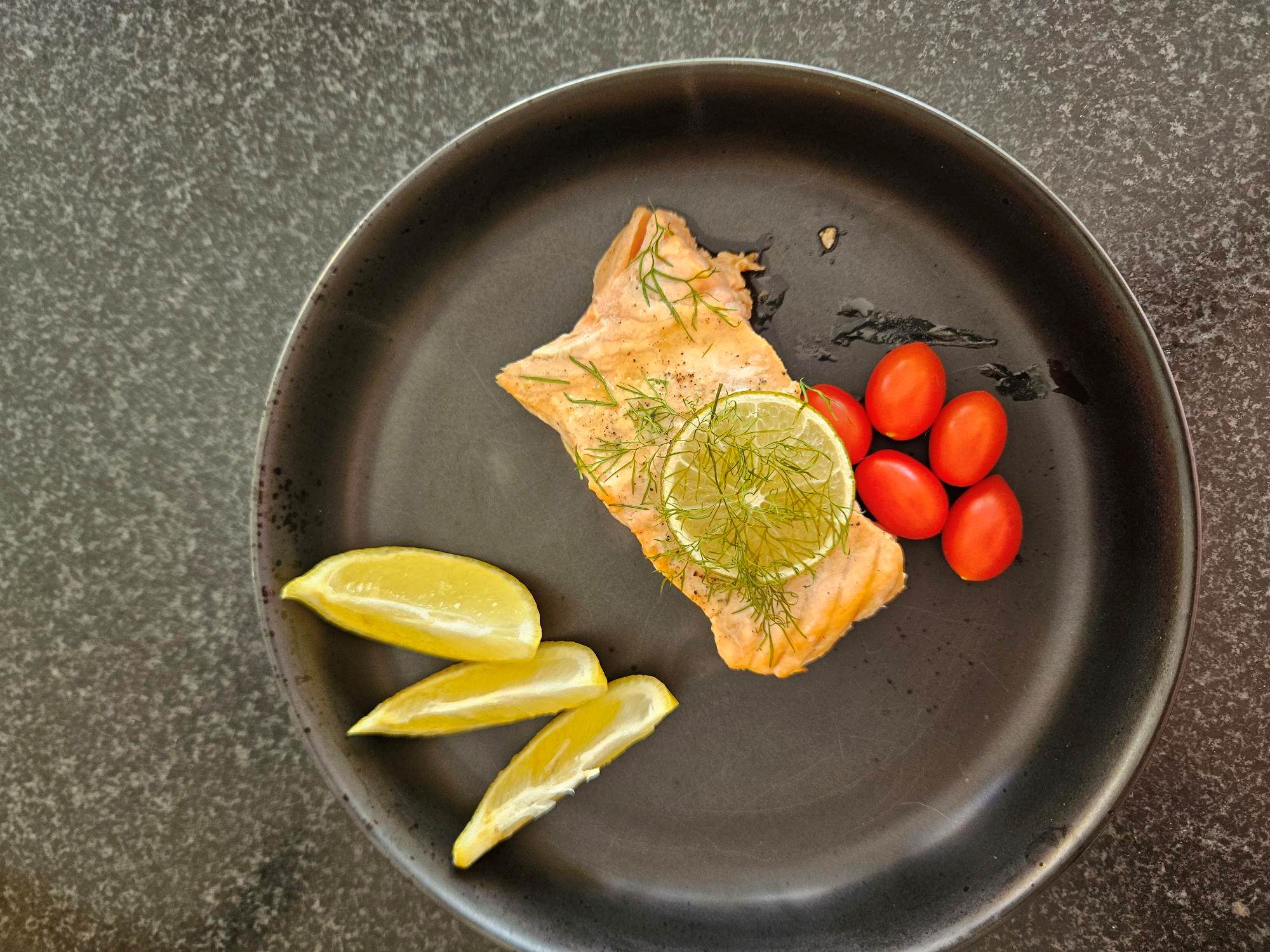 Simple baked salmon