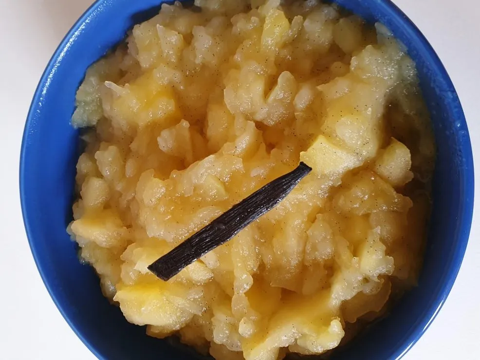 Apple dessert- traditional Danish summer treat.