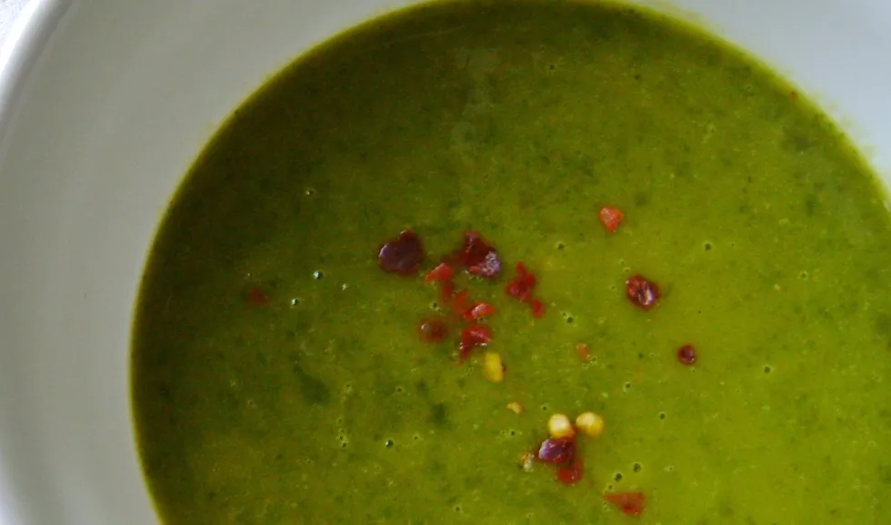 Watercress and Sweet potato soup