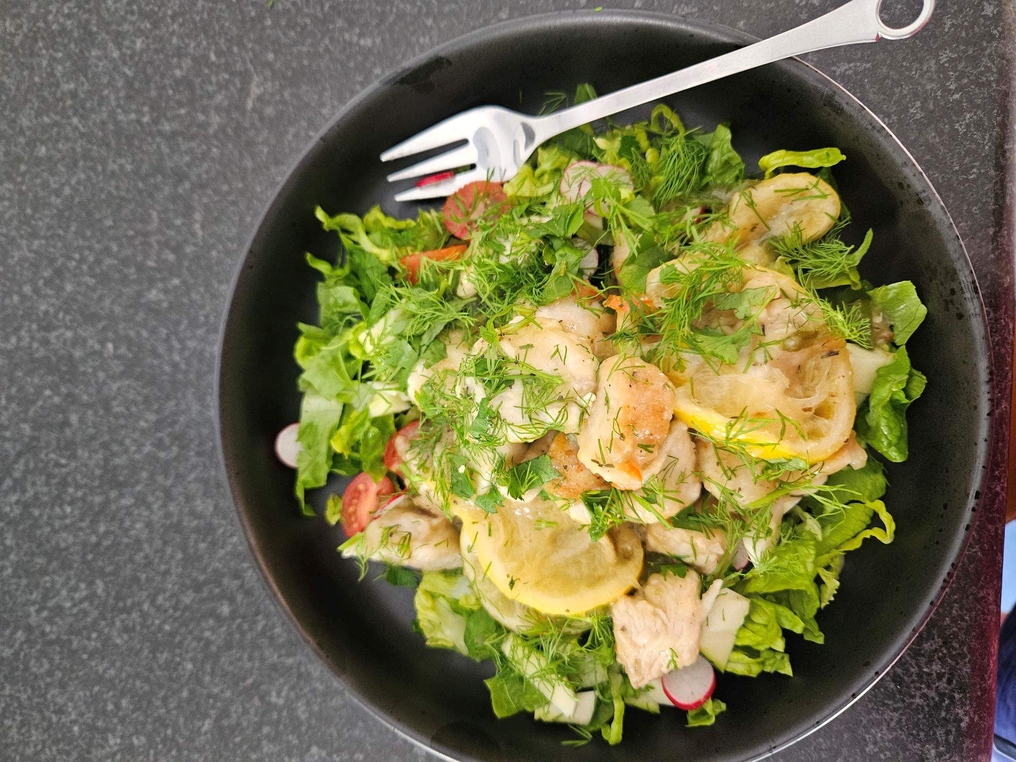 Lemon and garlic chicken